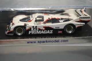 Porsche 962 14 - Lemans 1991 - Primigaz - Spark - Bnib - 1/43