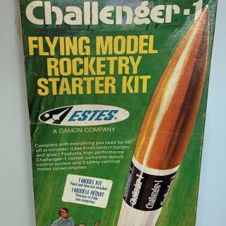 Vintage Estes Challenger - 1 Flying Model Rocket Starter Kit 2