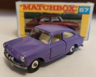 Matchbox lesney 67 VW saloon 160TL Custom /Crafted box 2