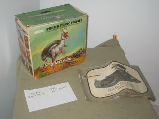 Aurora Prehistoric Scenes " Giant Bird " Model Kit,  Missing One Part,  Good Box