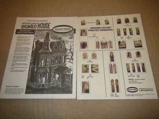 THE ADDAMS FAMILY HAUNTED HOUSE MODEL KIT 1995 OPENED BOX 3