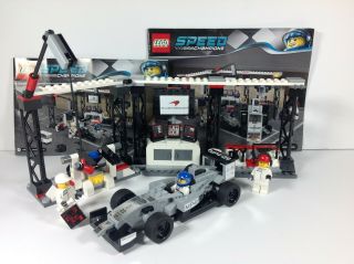 Lego Speed Champions Mclaren,  Mercedes,  Mobil Pit Stop 75911 - 1 W/ Instructions