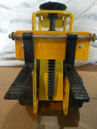 Vintage Tonka Mini Fork Lift,  Pressed Steel Toy 2