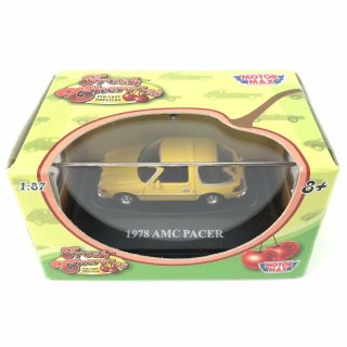 Motor Max Fresh Cherries 1978 78 Amc Pacer Car Yellow Die Cast 1/87 Ho Scale