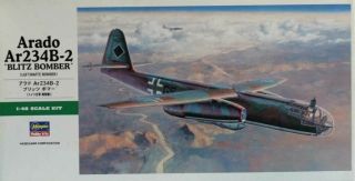 Hasegawa 1:48 Arado Ar - 234 B - 2 Blitz Bomber Luftwaffe Kit Jt83 09083u