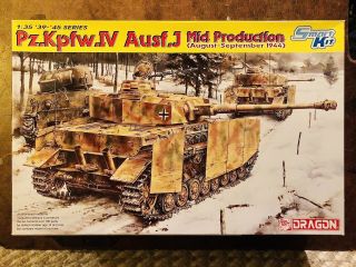 1/35 Dragon Pz.  Kpfw.  Iv Ausf J Mid Production W/magic Tracks And Shurzen 6556