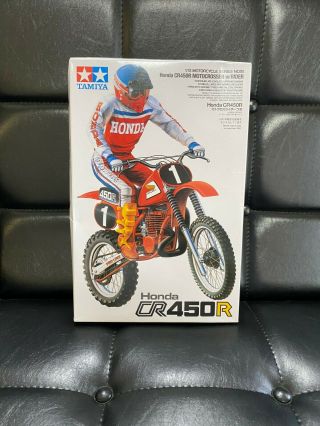 Tamiya 1:12 Honda Cr450r Motocrosser With Rider Plastic Model From Japan Dhl
