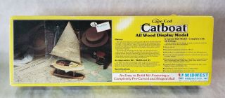 The Cape Cod Catboat All Wood Display Model Kit 973 Midwest Products Co