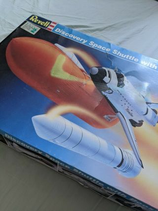 Revell Discovery Space Shuttle With Boosters Model Scale 1/144 Nos 1988