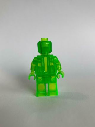 Rare Lego Trans Bright Green Monochrome Mini Figure