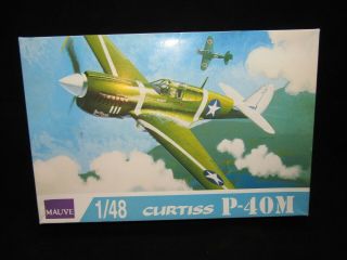 Mauve Curtiss P 40m 1 48 Scale Plastic Model Kit No 3 Air Craft Series Japan