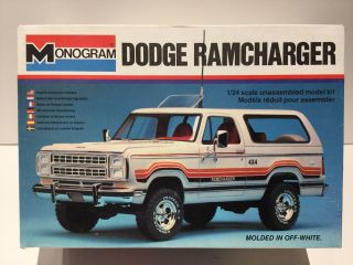 Dodge Ramcharger - 1:24 Scale Model Car Kit | Monogram Very Good Vintage Kit