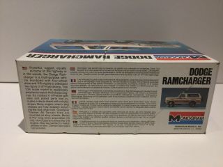 Dodge Ramcharger - 1:24 Scale Model Car Kit | MONOGRAM Very Good Vintage Kit 3