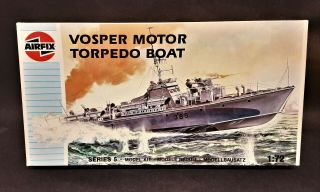 Vintage (1989) Airfix 1/72 Vosper Motor Torpedo Boat Model Kit