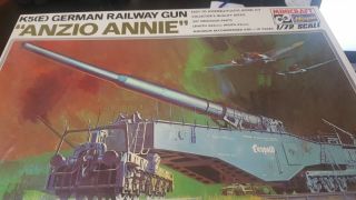 Hasegawa Minicraft K5 (e) German Railway Gun Anzio Annie Kit 1:72 Complete