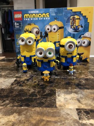 Lego Brick - Built Minions And Their Lair (75551) The Set Comes With 2 But I And 3
