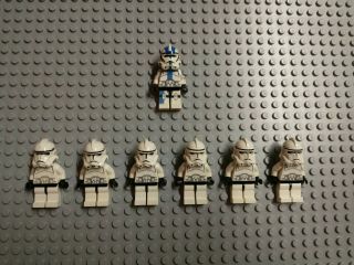 6x Lego Star Wars Clone Trooper Episode 3 Phase 2 Minifigure,  Custom 501st