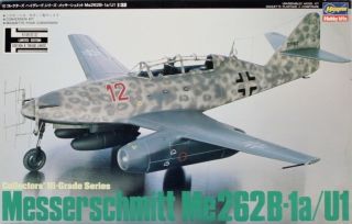 Hasegawa 1:32 Messerschmitt Me - 262 B - 1a/u1 Plastic Model Kit Ch005u