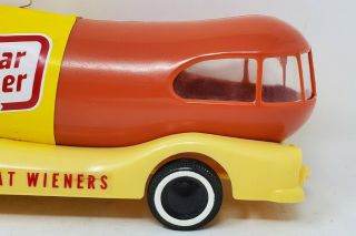 Vintage 50s/60s Hard Plastic Oscar Mayer All Meat Wieners Wienermobile Promo Car 3