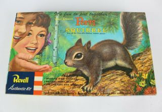 Vintage 1956 Revell Walt Disney Perri Squirrel Plastic Model Kit