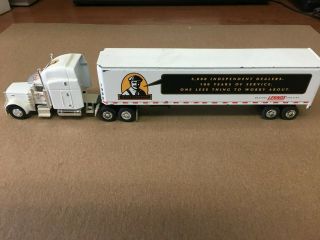 Lennox Die Cast Freightliner Tractor Trailer 1:64 Scale Coin Bank 1996