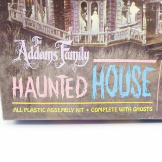 The Addams Family Haunted House Model Kit Polar Lights Factory 1995 Glows 2