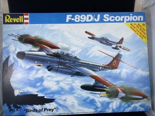 Vintage 1990 Revell F - 89d/j Scorpion 1/48 Scale Model Plane Kit