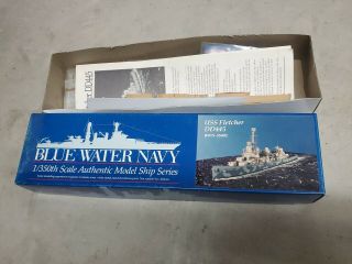 Blue Water Navy Uss Fletcher 1/350 Kit (incomplete)