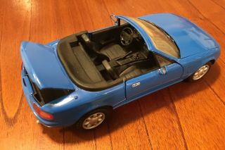 Rare Kyosho 1/18 Diecast Mazda Mx5 Miata Roadster Blue