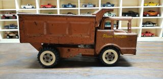 Vintage Structo Dumper Truck Copper Brown Color 1960 