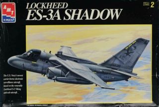 Amt Ertl 1:48 Lockheed Es - 3a Es - 3 A Shadow Us Navy Plastic Model Kit 8750u
