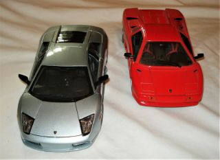 Maisto 1 18 Lamborghini Murcielago And Diablo Cars,  No Boxes,