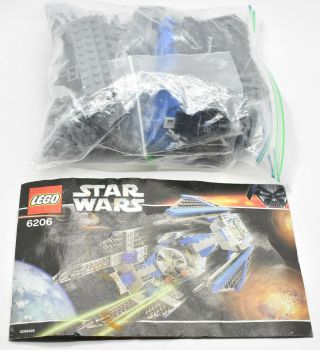 Lego Star Wars Tie Interceptor 6206 100 Complete Loose Set,  Instructions 2006
