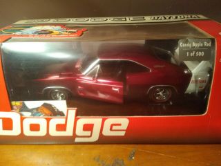 Ertl 1969 Dodge Charger Daytona Red & White 1:18 Diecast Muscle Car