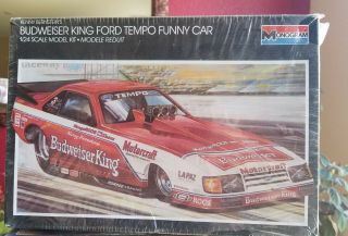 Kenny Bernsteins Budweiser King Ford Tempo Funny Car Model Kit