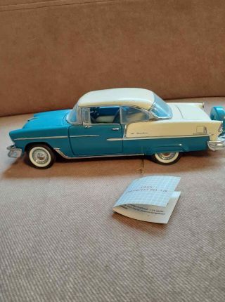 1955 Chevrolet Bel Air Die - Cast Model 1:24 Turquoise Franklin