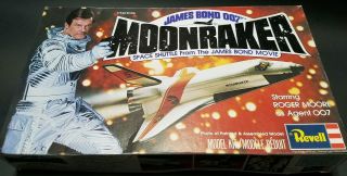Revell James Bond Moonraker Space Shuttle Kit 1979 Mib 4306