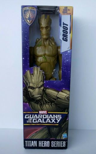 Marvel Guardians Of The Galaxy Titan Hero Series Groot 12 " Action Figure Mip