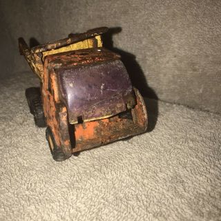 Vintage Buddy Metal Dumptruck Needs Restored Red And Yellow 3