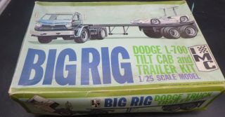 Imc 121 3 Dodge L - 700 Truck &trailer " Big Rigs " 1/25 Model Car Mountain