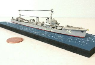 1:700 Scale Built Plastic Model Ship Wwii Japanese Destroyer Shigure