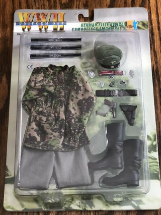 Dragon 1/6 Scale Wwii German Elite Officer Camouflage Smock Uniform Set 71110