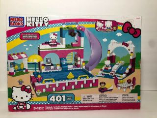 Hello Kitty Mega Bloks 401 Pc Splash & Swim Water Park Playset 10957