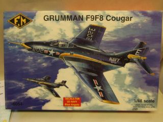 Fonderie Miniature 1:48 Scale Grumman F9f8 Cougar Model Kit 6054.  Blue Angels