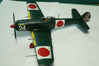 1/48 Nakajima Ki - 84 Hayate Frank - Built Weathered - Tamiya 61013