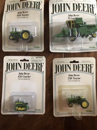 John Deere 1/64 Scale 5020,  2510 Tractors.  430 Crawler.  95 Combine