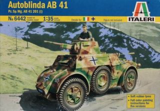 Italeri 1:35 Autoblinda Ab 41 Pz.  Sp.  Wg.  Ab 41 201 (i) Plastic Model Kit 6442u