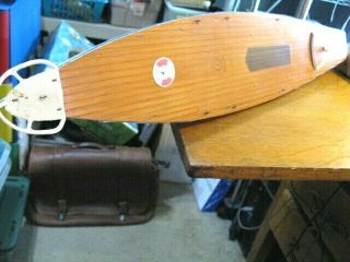 Vintage Giner - Yacht Pond Racing Sailboat Wood & Metal Made In Spain 27” Long