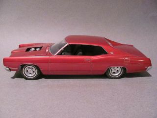 Vintage Amt 1969 Ford Galaxie Xl Hardtop Built Kit - Candy Apple Red,  Cond