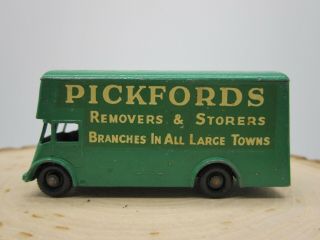 Vintage Matchbox Lesney 46 Pickford Removal Van Green Truck - Black Wheels